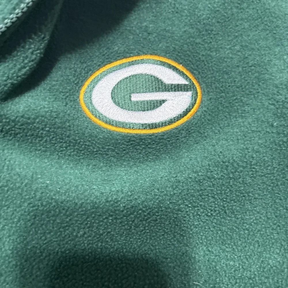 Vintage Starter Green Bay Packers NFL Fleece Quarter-zip Sweatshirt L 90s Logo